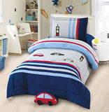 Car Print Bedding Set - 100% Organic Cotton (3/4/6pcs) - My Store