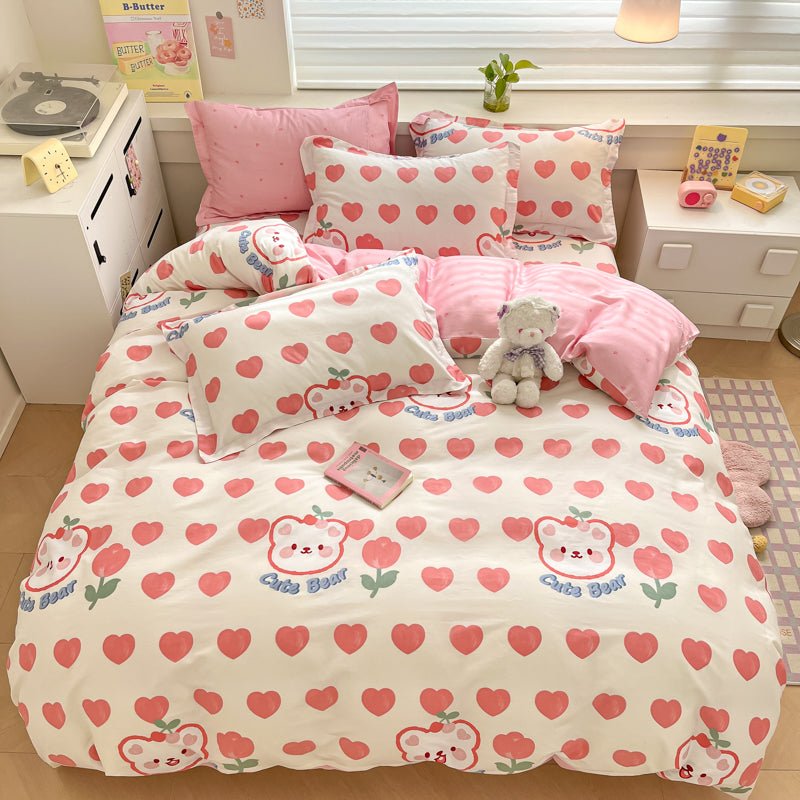 Care Bears™ Printed Cotton Duvet Cover Set - My Store