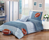 Rugby Print Bedding Set - 100% Breathable Cotton (3/4/6pcs) - My Store