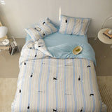Whisker Stripe Bedding Set - My Store