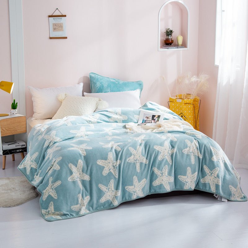 270GSM Printed Fleece Throw Blanket - My Store