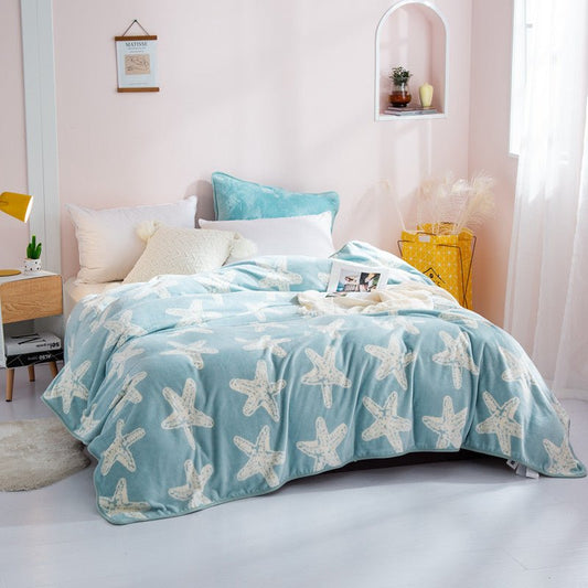 270GSM Printed Fleece Throw Blanket - My Store