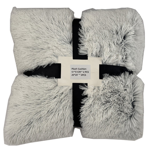 Plush Faux Fur Cushion Covers Set