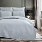 Soft Microfiber Quilted Bedspread Set in Light Gray | Lightweight All-Season Bedding with 1 Bedspread, 2 Pillowcases & 2 Shams | Elegant Textured Design for Cozy Family Bedrooms | Twin–Cal King Sizes