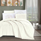 Cozy Blue Microfiber Quilted Bedspread Set | Soft All-Season Bedding with 1 Bedspread, 2 Pillowcases & 2 Shams | Elegant Stitching and Medallion Design for Family Bedrooms | Twin–Cal King Sizes