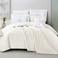 Cozy Blue Microfiber Quilted Bedspread Set | Soft All-Season Bedding with 1 Bedspread, 2 Pillowcases & 2 Shams | Elegant Stitching and Medallion Design for Family Bedrooms | Twin–Cal King Sizes
