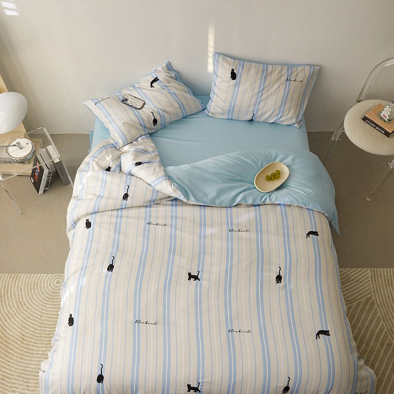 Whisker Stripe Bedding Set - My Store