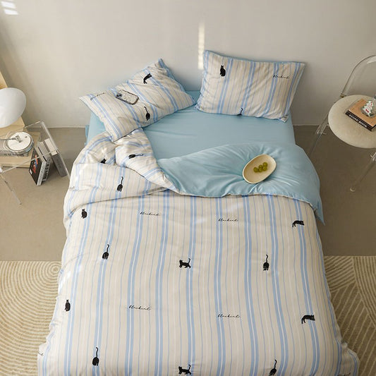 Whisker Stripe Bedding Set - My Store